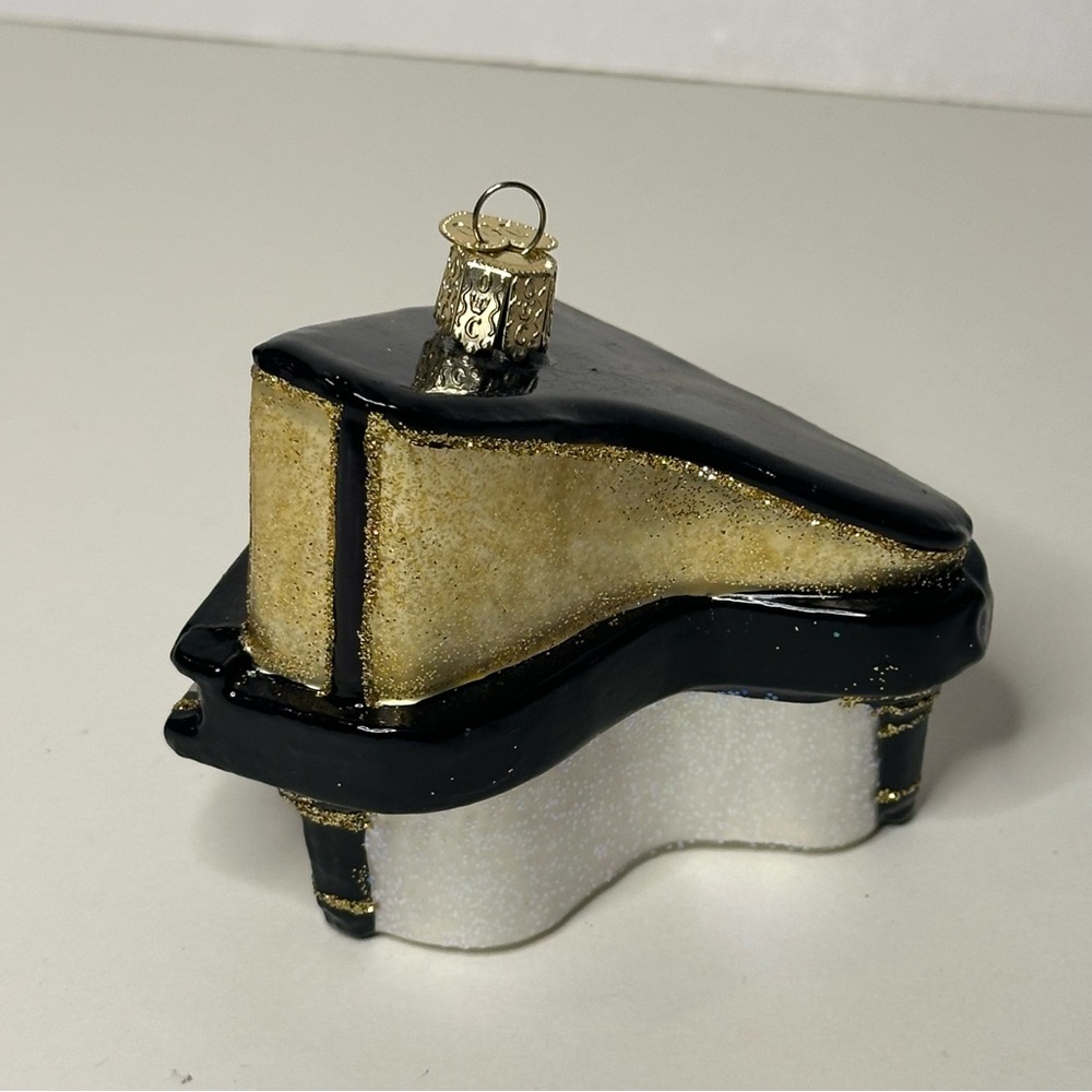 Old World Christmas Baby Grand Piano Hand Blown Glass Holiday Ornament - Picture 5 of 11